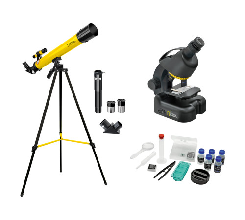 Мікроскоп National Geographic Junior 40x-640x + Телескоп 50/600 (9118300) Мікроскоп National Geographic Junior 40x-640x + Телескоп 50/600 (9118300)