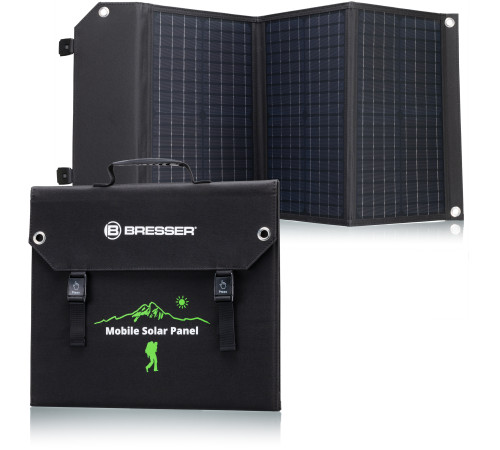 Портативний зарядний пристрій сонячна панель Bresser Mobile Solar Charger 60 Watt USB DC (3810050) Портативний зарядний пристрій сонячна панель Bresser Mobile Solar Charger 60 Watt USB DC (3810050)