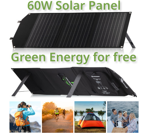Портативний зарядний пристрій сонячна панель Bresser Mobile Solar Charger 60 Watt USB DC (3810050) Портативний зарядний пристрій сонячна панель Bresser Mobile Solar Charger 60 Watt USB DC (3810050)
