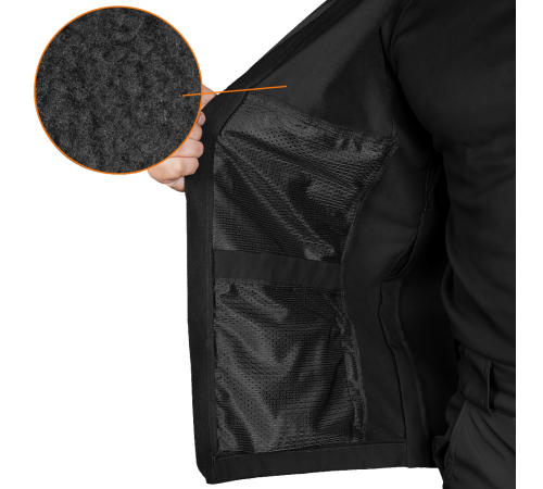 Костюм Stalker Phantom SoftShell Чорний (7388), M Костюм Stalker Phantom SoftShell Чорний (7388), M