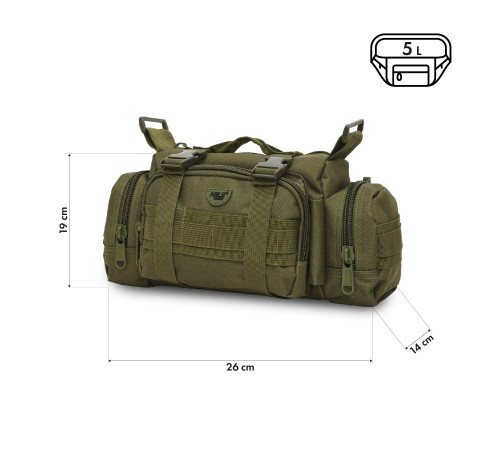 Сумка NILS CAMP NC3907 XL 5 л, зелена