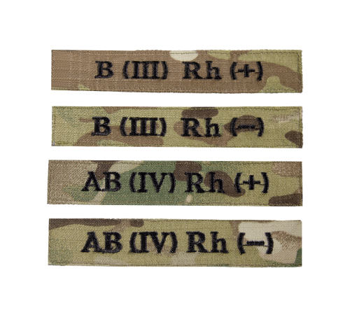 Патч/липучка "Група Крові" Multicam (7729), 2- Патч/липучка "Група Крові" Multicam (7729), 2-