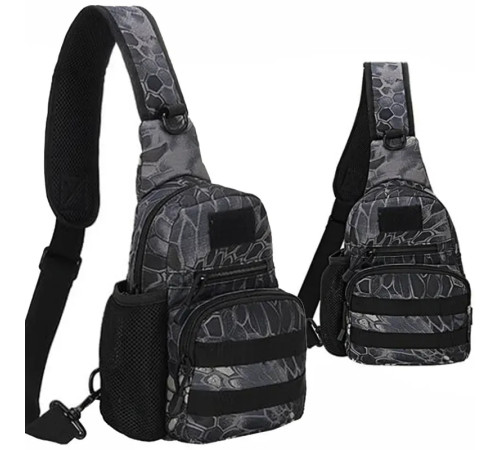 Сумка через плече Smartex 3P Tactical 3 ST-055 Pythons grain black Сумка через плече Smartex 3P Tactical 3 ST-055 Pythons grain black