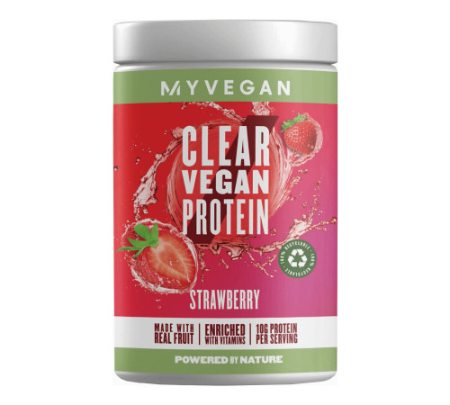 Clear Vegan Protein - 320g Strawberry Clear Vegan Protein - 320g Strawberry