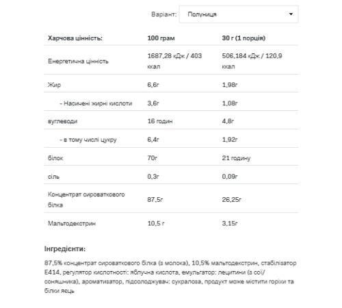 Протеїн Whey Protein - 2270г Полуниця Протеїн Whey Protein - 2270г Полуниця