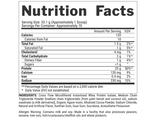 Isofit - 993g Vanilla Bean Ice Cream Isofit - 993g Vanilla Bean Ice Cream