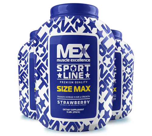 MEX Nutrition Size Max - 2720g Strawberry MEX Nutrition Size Max - 2720g Strawberry