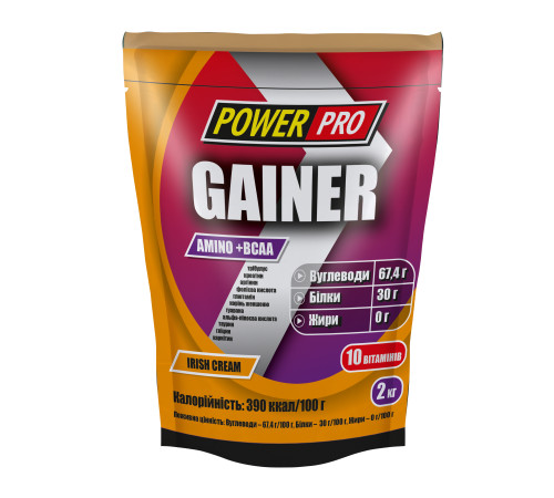 Gainer Power Pro - 2000g Irish Cream Gainer Power Pro - 2000g Irish Cream