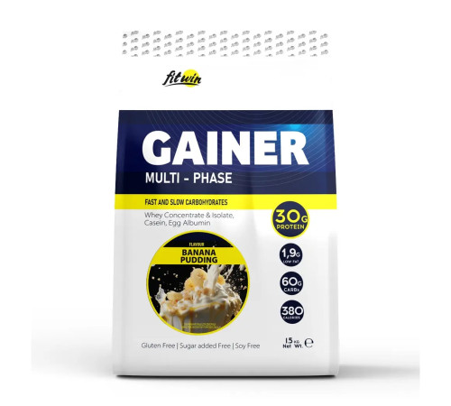 Гейнер Gainer - 1500г Банановий пудинг Гейнер Gainer - 1500г Банановий пудинг