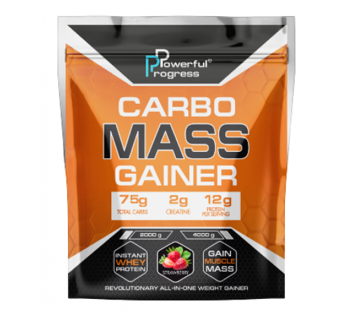 Carbo Mass Gainer - 2000g Strawberry Carbo Mass Gainer - 2000g Strawberry