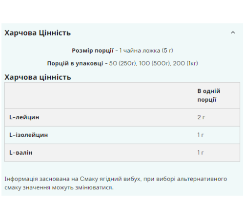 BCAA 2-1-1 Essential - 1000g Berry Burst