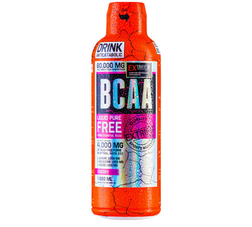 BCAA 80.000 Liquid - 1000ml Cherry BCAA 80.000 Liquid - 1000ml Cherry