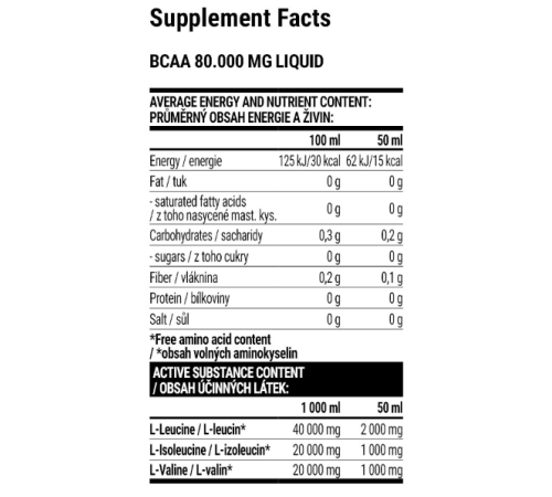 BCAA 80.000 Liquid - 1000ml Cherry BCAA 80.000 Liquid - 1000ml Cherry