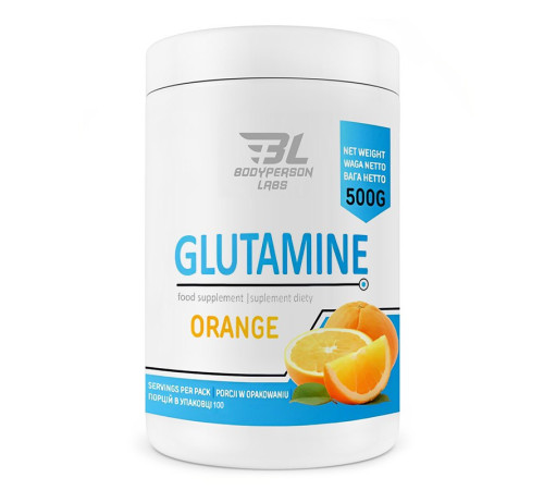 Glutamine Bodyperson Labs - 500g Orange Glutamine Bodyperson Labs - 500g Orange