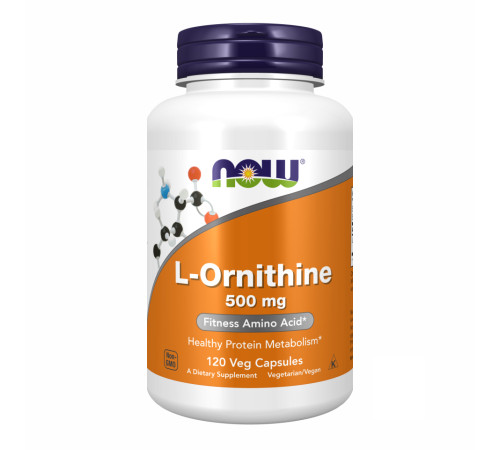 ORNITHINE 500mg Now Foods - 120 vcaps