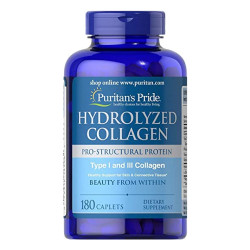 Hydrolyzed Collagen Pro - Structural Protein Type 1 and 3 Collagen - 180caps