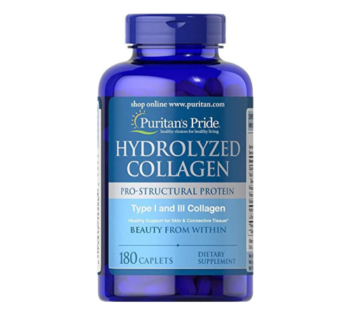 Hydrolyzed Collagen Pro - Structural Protein Type 1 and 3 Collagen - 180caps
