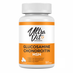 Глюкозамін Хондроїтин Ultravit Glucosamine Chondroitin MSM - 90 таблеток