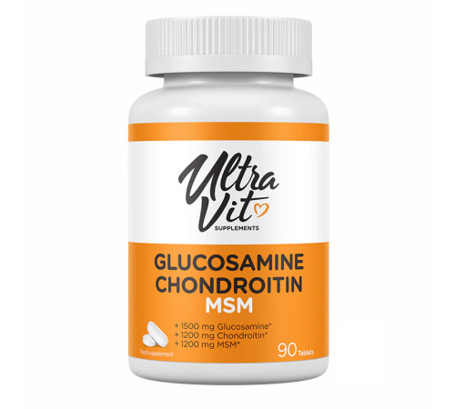 Глюкозамін Хондроїтин Ultravit Glucosamine Chondroitin MSM - 90 таблеток Глюкозамін Хондроїтин Ultravit Glucosamine Chondroitin MSM - 90 таблеток