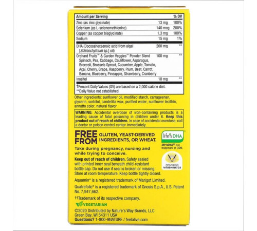Alive! Nature's Way Prenatal Multi - 60 softgels Alive! Nature's Way Prenatal Multi - 60 softgels