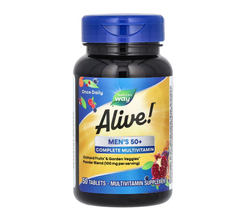Мультивітаміни для чоловіків 50+ (Men's 50+ Complete Multivitamin) 50 таблеток Мультивітаміни для чоловіків 50+ (Men's 50+ Complete Multivitamin) 50 таблеток