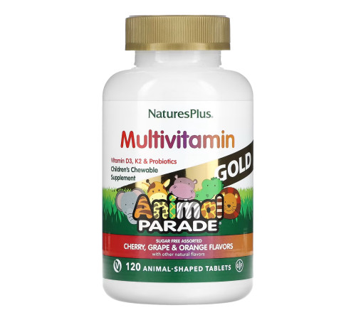 Мультивітаміни для дітей Gold Assorted Chewable - 120 таблеток Мультивітаміни для дітей Gold Assorted Chewable - 120 таблеток
