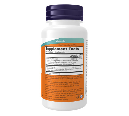Хром Tri-Chromium 500мкг - 180 капсул Хром Tri-Chromium 500мкг - 180 капсул
