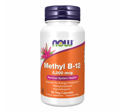 Метил (Methyl) B-12 5,000мкг - 90 капсул Метил (Methyl) B-12 5,000мкг - 90 капсул