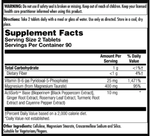 Магнію таурат Magnesium Taurate - 90 таблеток Магнію таурат Magnesium Taurate - 90 таблеток