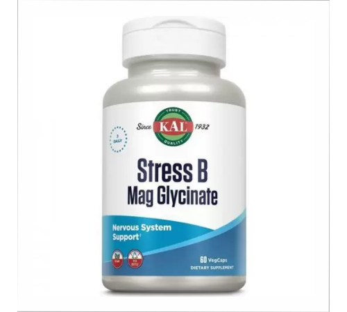 Стрес B Магнієм і гліцинатом Stress B Magnesium Glycinate - 60 капсул Стрес B Магнієм і гліцинатом Stress B Magnesium Glycinate - 60 капсул