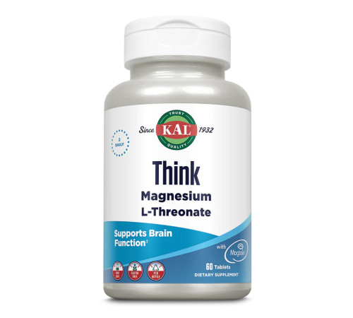 Магній L-треонат для мозку Think Magnesium 2000 мг - 60 таблеток