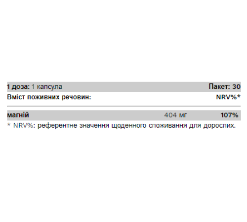Магнієвий комплекс (Magnesium Complex) 60 капсул Магнієвий комплекс (Magnesium Complex) 60 капсул