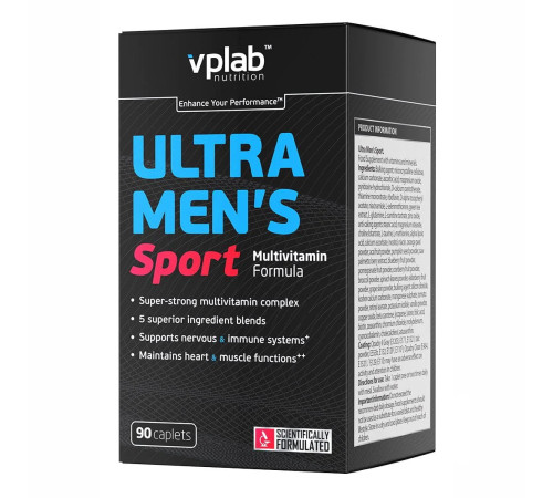 Вітаміни для чоловіків Ultra Men's Sport Multivitamin - 90 капсул Вітаміни для чоловіків Ultra Men's Sport Multivitamin - 90 капсул