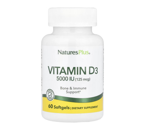 Вітамін D3 / Vitamin D3 5000 IU - 60 капсул Вітамін D3 / Vitamin D3 5000 IU - 60 капсул