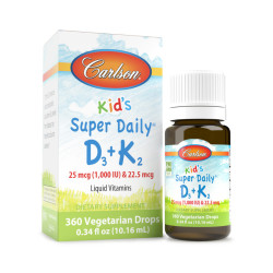 Дитячі вітаміни Kids Super Daily D3+K2 - 360 крапель