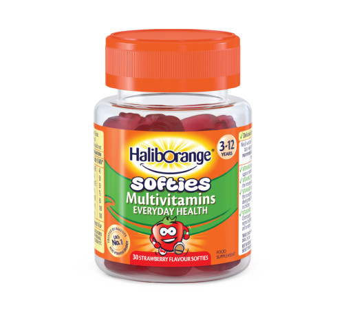 Мультивітаміни для дітей Softies Multivitamins - 30 жувальних цукерок (Полуниця) Мультивітаміни для дітей Softies Multivitamins - 30 жувальних цукерок (Полуниця)