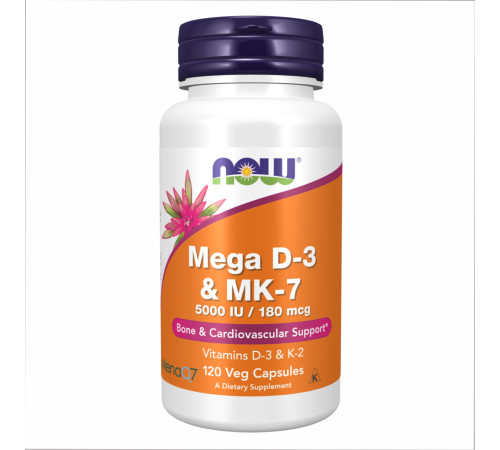 MEGA D-3 & MK-7 - 120 vcaps