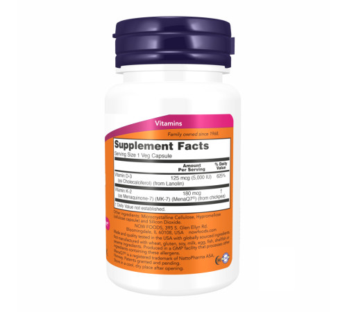 MEGA D-3 & MK-7 - 120 vcaps