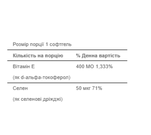 Vitamin E - 400 IU - 100softgels