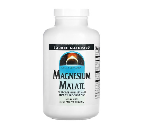 Малат магнію Magnesium Malate 1250мг - 360 таблеток Малат магнію Magnesium Malate 1250мг - 360 таблеток