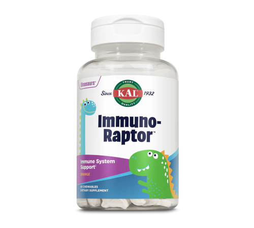 Дитячий комплекс для імунітету Immuno-Raptor - 60 жувальних таблеток (Апельсин) Дитячий комплекс для імунітету Immuno-Raptor - 60 жувальних таблеток (Апельсин)