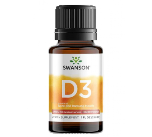 Vitamin D3 Bone and Immune Health 2000 IU (50mcg) -1fl(29.6ml)