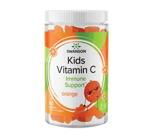 Дитячі вітамніи Kids Vitamin C Gummies - 60 жувальних цукерок (Апельсин) Дитячі вітамніи Kids Vitamin C Gummies - 60 жувальних цукерок (Апельсин)