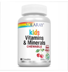 Дитячі вітаміни та мінерали Children's Vitamins & Minerals Chewable - 60 капсул (Чорна вишня) 