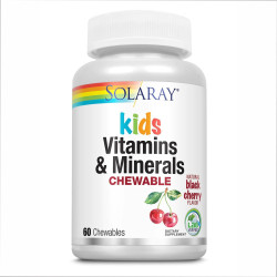 Дитячі вітаміни та мінерали Children's Vitamins & Minerals Chewable - 60 капсул (Чорна вишня) 