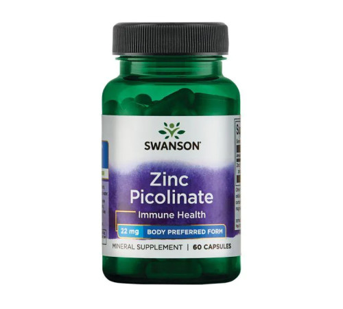 Піколінат цинку (Zinc Picolinate) 22мг - 60 капсул