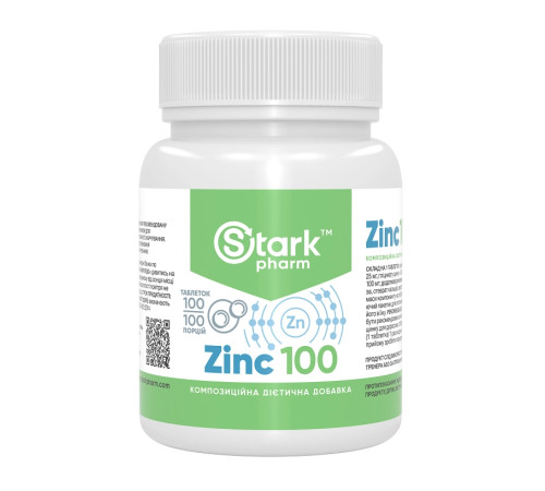Цинк Stark Zinc 100мг - 100 таблеток Цинк Stark Zinc 100мг - 100 таблеток