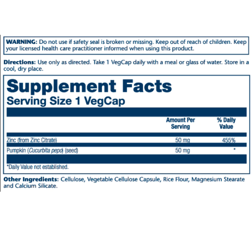 Цитрат цинку (Zinc Citrate) 50мг - 60 капсул Цитрат цинку (Zinc Citrate) 50мг - 60 капсул