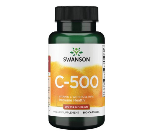 Vitamin C with Rose Hips 500 mg - 100 caps Vitamin C with Rose Hips 500 mg - 100 caps