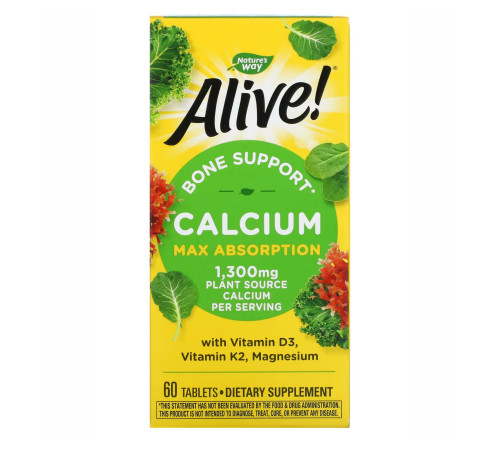 Nature's Way, Alive!, Calcium - 60 tabs